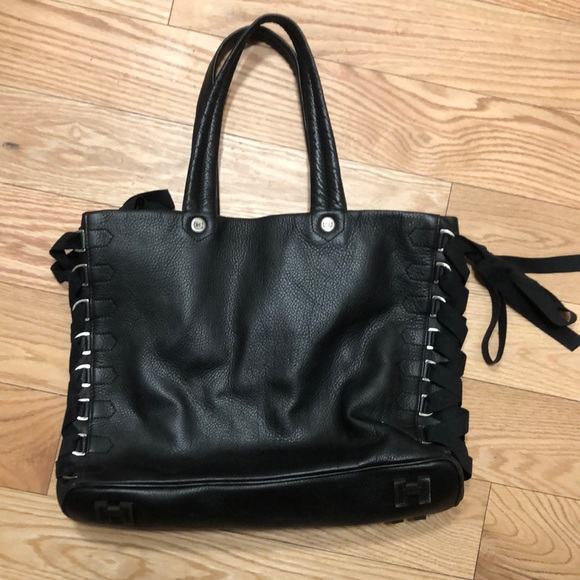 Hunter Original black Leather Bag - Picture 1 of 8